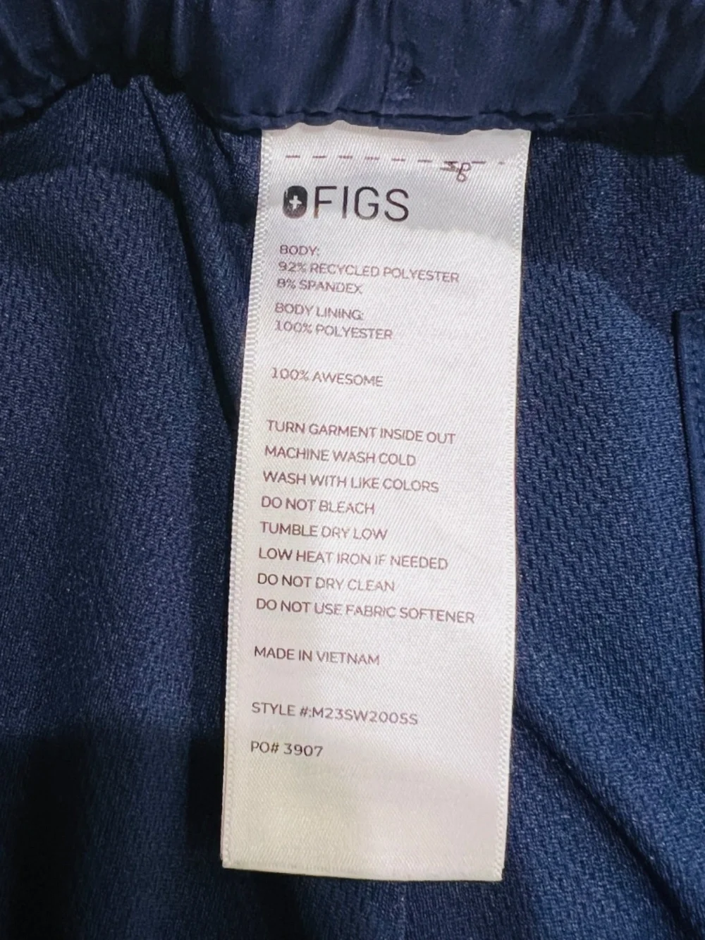 Figs Mens Medium M/S Navy Free X Lined Scrub Pants Cairo Cargo Medical nursing